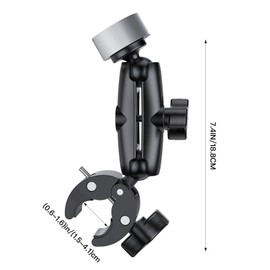 MAEZOE Adjustable Starlink Mini Mount, Clamp Mini RV Pole Mount for Starlink Mini Compatible with Original Pipe Adapter for RV/Pole/Yacht/Camper/Guardrails