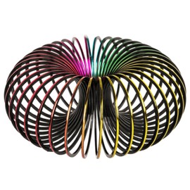 Out of the blue Regenbogen Spirale - 5cm Durchmesser Treppenhüpfer Spielzeug, Metall Optik - Perfekt für Mädchen & Jungen - Ideal als Mitgebsel für Kindergeburtstage, Partyzubehör & als Gastgeschenk