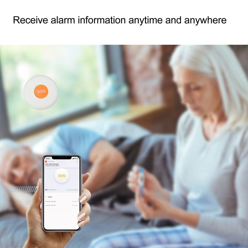 Smart SOS Emergency Button Alarm Portable Wireless ABS Intelligent Alarm