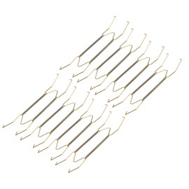 METALLIXITY Plate Hanger (12Inch) 8Pcs, Stainless Steel W Type Invisible Wall Hook with Tip Protectors - for Decorative Plates, China, Plates, Zinc Plated
