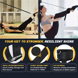 Ankle Strap for Cable Machines and Dumbbells Weights, Ankle Straps for Glute Training, Extension Monkey Foot Dumbbell Attachment, Dumbbell Foot Attachment-1 Pair (Black)