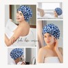 YFONG Reusable Shower Cap for Women, Waterproof & Durable Bath