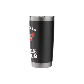 Jingle Bells & Musle Swells Christmas Workout Gym Stainless Steel Insulated Tumbler