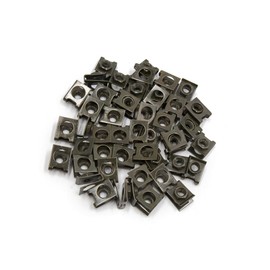 Hihaha 50 Pcs Dark Green Universal Metal M6x1.0 U Nuts Fairing Clip Speed Fastener Replacement for Motorcycle Durable Material