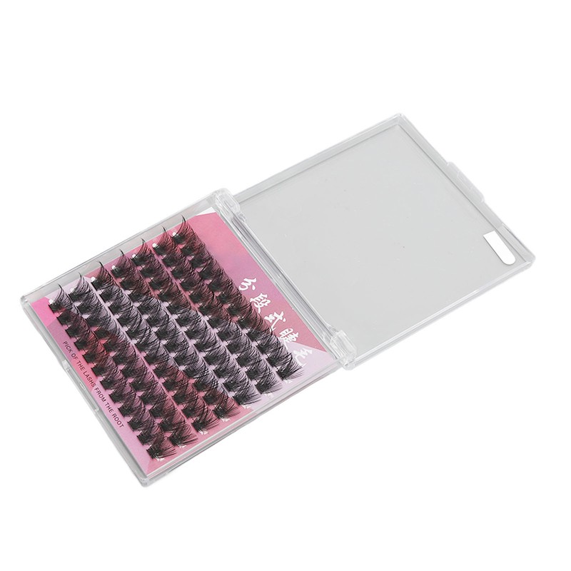 84 Clusters 14mm False Eyelashes D Curly Dense Hair DIY
