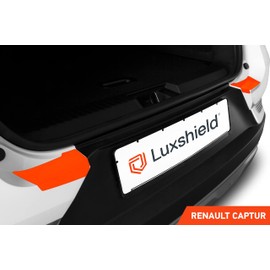 Luxshield Car Bumper Protector Set for Renault Captur II I 2020-2024 - Rear Bumper guards for cars, anti scratch, Paint Protection For Sill - Transparent