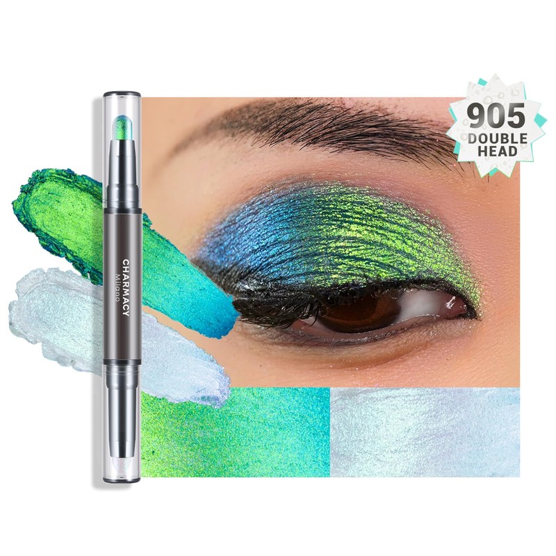 CHARMACY Multichrome 2 in 1 Cream Eyeshadow Stick, Waterproof Eye