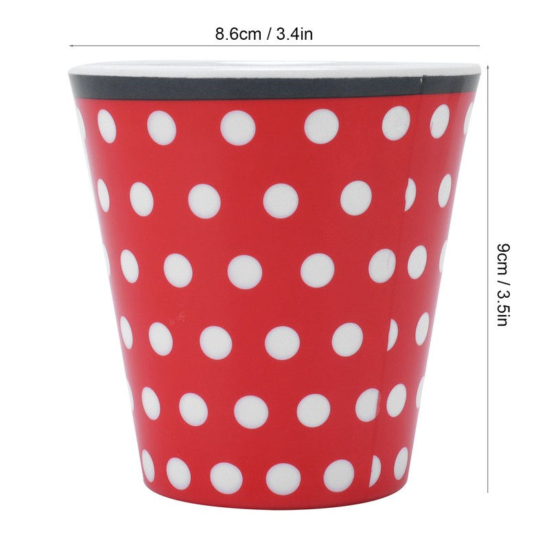 4Pcs Student Melamine Cup Imitation Porcelain Beverage Mug Water Cup
