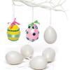 Baker Ross EA120 Plastic Eggs Hanging Decorations 7 cm for