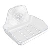 Self Adhesive Soap Dish Wall Mounted, Plastic Soap Saver, Sponge