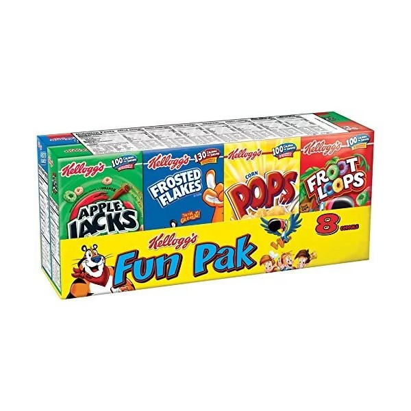 Kelloggs Kellogg's Cereals Fun Pak Variety 8 Pack
