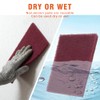 6" x 9" Gray & Maroon General Purpose Scuff Pads,