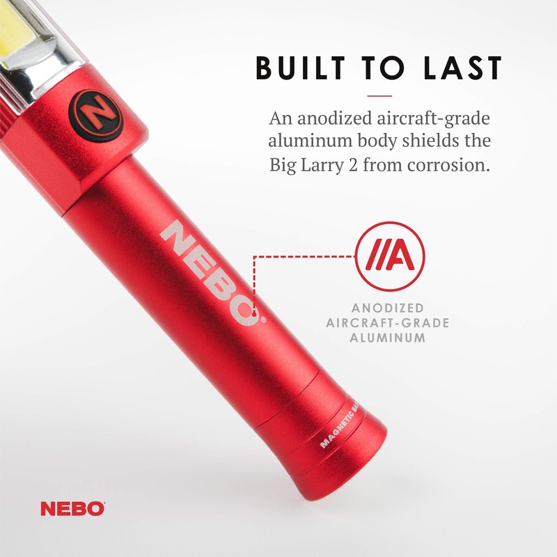 NEBO Big Larry 2 Work Light | 500 Lumens, 4