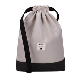 Kalidi Unisex Bag, Backpack with Drawstring, Daypack, Gym Bag, Sports Bag, With Inner Pocket, 11 Litres for Sports, Travel and City Skd01, gray