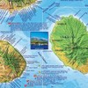 Maui Hawaii Dive & Snorkeling Guide Map Laminated Poster by