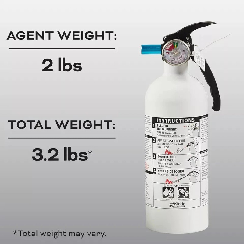 Kidde Auto Fire Extinguisher for Car & Truck, 5-B:C, 3.2