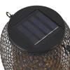 2pcs Outdoor Hanging Solar Lanterns IP65 Waterproof Solar Wrought Iron