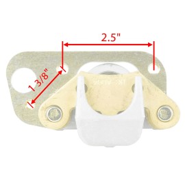 Caltric Front and Rear Brake Caliper w/Brake Pads for Polaris Trail Blazer 250 2001 2002