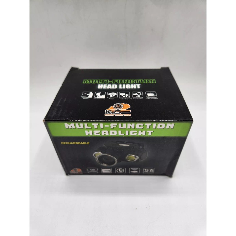 KTS Rechargeable LED Headlamp Work Light Headlight 1600 Lumen Adj