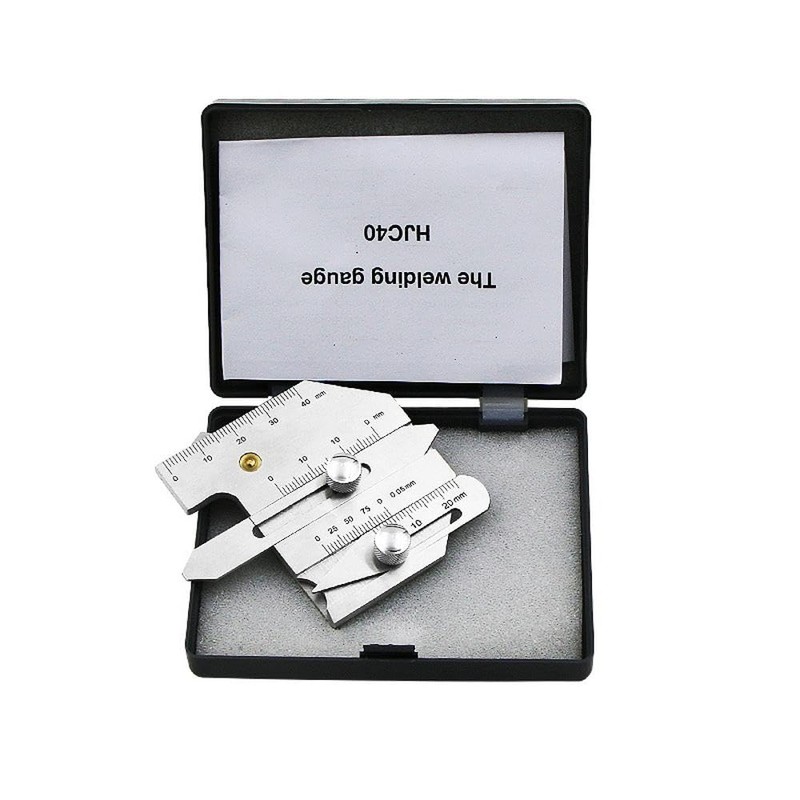 Welding Inspection Ruler, 0-40mm Stainless Steel Welding Gauge Inspection Test