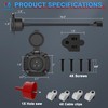 MICTUNING AC Port Plug with Heavy Duty Integrated 72 Inch