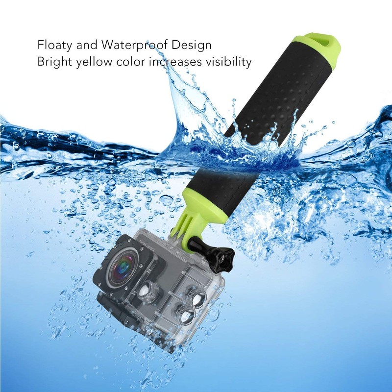 WOLFANG Floating Buoy Grip, Waterproof Handle, Monopod, Hand Grip, Floating