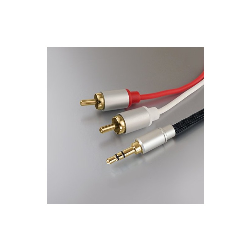 Dynavox 207385 Stereo Audio Cable plug-to-plug 3 m Black