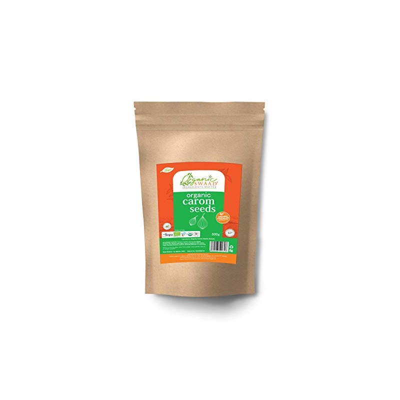Organic Carom Seeds (Ajwain) 500g by Organic Swaad