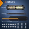 Nilight 8PCS Led Strobe lights 12LED Amber White Emergency Light