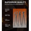 Yoursme Blacksmith Knife Making Forge Tongs Set: V-Bit Blade, Blade
