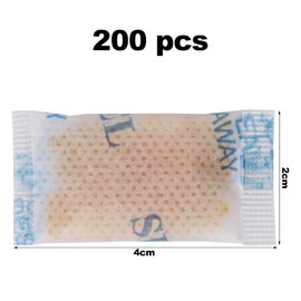 1 g x 200 Packs Orange Colour Silica Gel Desiccant, Strong Adsorption for Dehumidification in Containers, Bookshelves, Cars, Bedrooms and Others, Moisture Absorption Rate Up to 30% (2 cm x 4 cm)