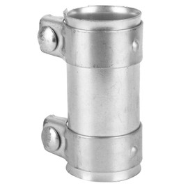 Tbest Exhaust Pipe Butt Joint Clamp, 2inch/51mm Exhaust Pipe Connector Double Clamp Joiner Adapter Heavy Duty Stainless Steel Exhaust Pipe Sleeve Universal Tube Repair Parts