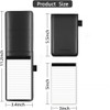 GSKQCRPR 3 Pcs Mini Pocket Notepad A7 Holder Set, Refillable
