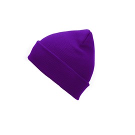 Century Star Beanie For Men Women Black Beanie Hat Soft Winter Beanies Cuff Beanie Skull Caps Knit Hats Purple One Size