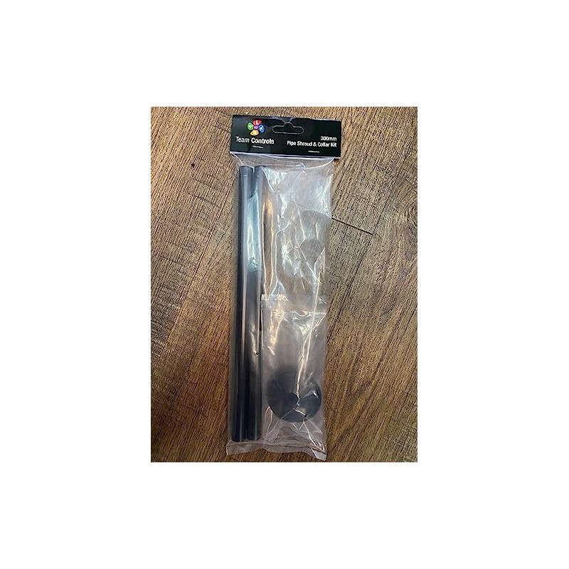 Radiator Pipe Covers & Collars - Pair Black 15mm Pipe