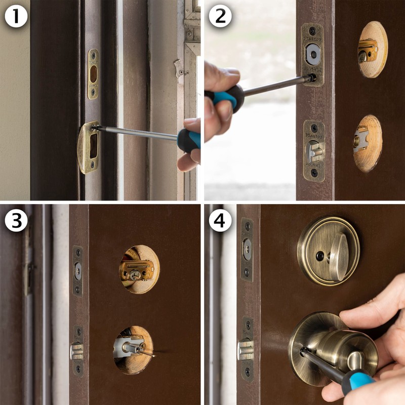 Master Lock Keyed Entry Door Lock, Single Cylinder Deadbolt with