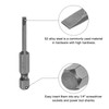 sourcing map 4 Pcs Slotted Screwdriver Bits 3mm 2" Length