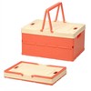 Pastel Plastic Collapsible Storage Crates with Lids and Handle Collapsible