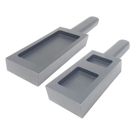 Ingot Mold Double Sided Gray Cast Iron Ingot Mold Crucible for Melting Casting Refining (Size 4)