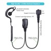 COMMIXC (2 Pack) Walkie Talkie Earpiece, 2-Pin 2.5mm/3.5mm G Shape