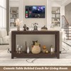 Besiost 47" Farmhouse Wood Entryway Table Narrow Console Table with
