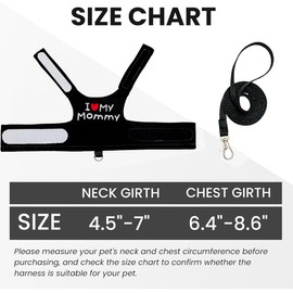 Bearded Dragon Carrier Backpack with Security Printing Harness Set, Reptile Lizard Travel Carrier (Black, Mommy Harness)