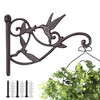 Livfodrm Plant Hangers Outdoor Heavy Duty Hanging Plant Bracket for Wall Indoor Garden,Cast Iron Hummingbird Feeder Hooks,Decorative Plant Hooks for Wind Chimes/Flower Pot/Lantern 1 Pack