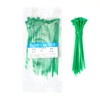 Green Zip Ties 4 Inch 18 Lbs Tensile Strength Self