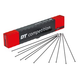 DT Swiss Competition Straight Pull Spokes 14/15 g = 2/1.8 mm Box 100, Black 284 mm