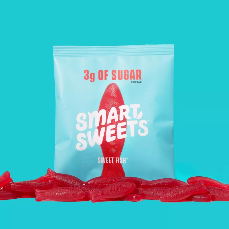 SmartSweets Vegan Gummy Candy Pack of 6 Red 18oz Low