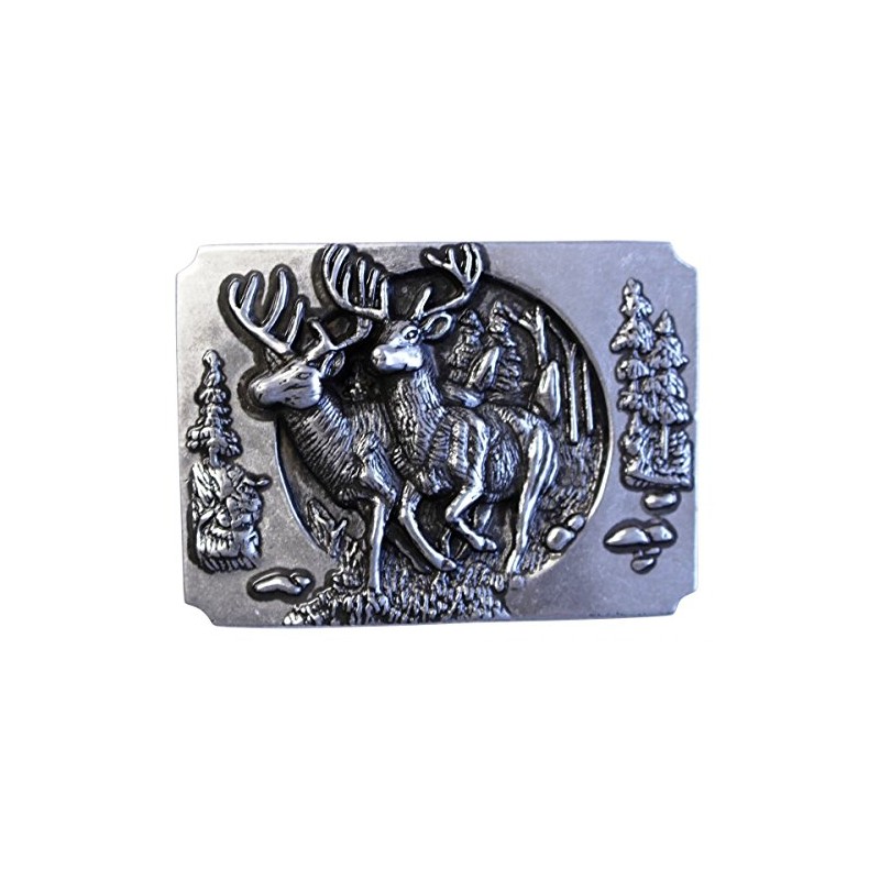 BELTINGER Belt Buckle Deer in Forest 4.0 cm Buckle Interchangeable