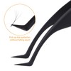 Lash Extension Tweezers, Professional Fiber Tip Lash Tweezer Set for