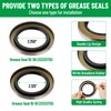Racewill 4 Sets Trailer Hub Wheel Bearing Kit 25580/25520 LM67048/LM67010