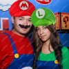 Par de Gorras Mario Bross Y Luigi Gorro Disfraz Fiesta